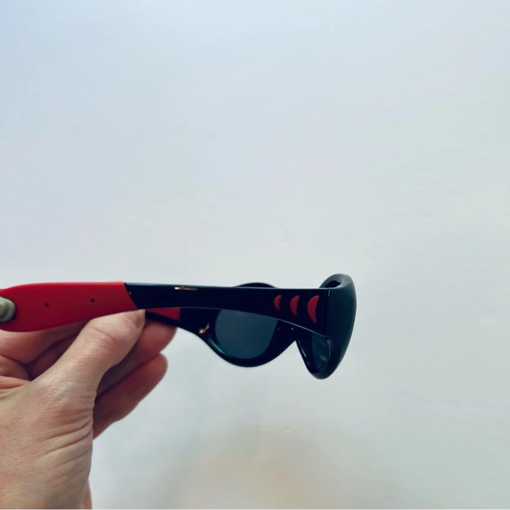 Duco Baby Toddler Lightweight Polarized Black Sunglasses Red Car Protective Case